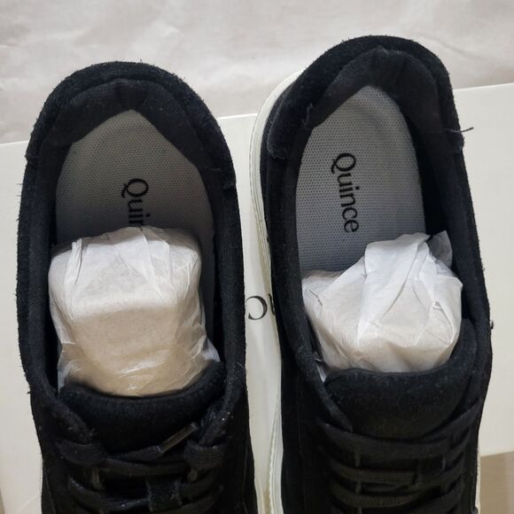 Quince Womens Italian Suede Lace Up Shoes 10 Neutral Minimalist Capsule Wardrobe - Picture 3 of 16